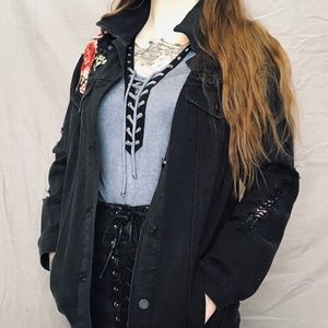 Dolls Kill Lace-up Bodysuit